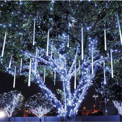 EU/US Plug Multi-color 30CM Meteor Shower Rain Tubes LED Christmas Lights Wedding Garden Xmas String Light Outdoor