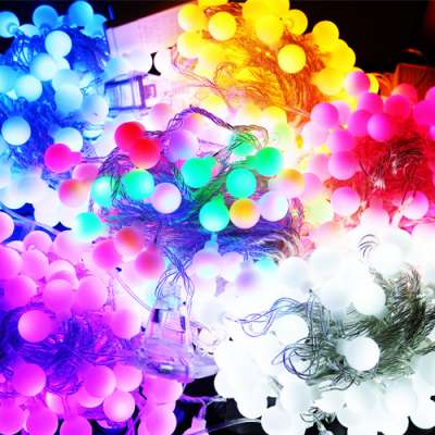 [customized] Multicolor LED 10M Ball String Light for Festival Decoration