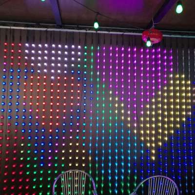 Waterproof 5050 led decoration Light Multicolor Flexible Led Pixel Curtain Light For Wedding And Home