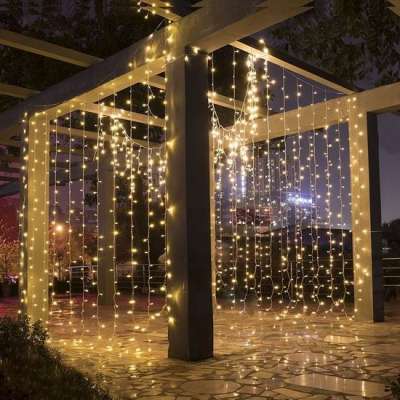 Cortina de luces navidad led curtain light for Christmas street decor