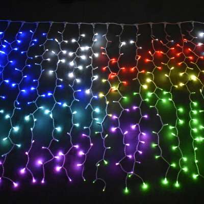 led decoration fairy light smart color changing lighting garden starry curtain light